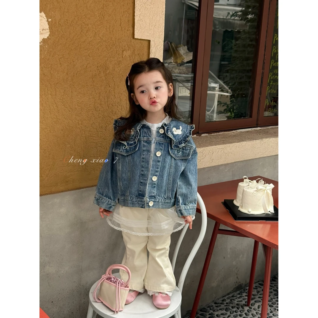 橙小7·25秋~小猫图案牛仔外套XQ55035（汉服）