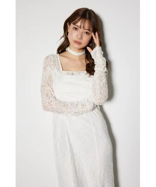 NBB家气质甜美蕾丝两件套连衣裙