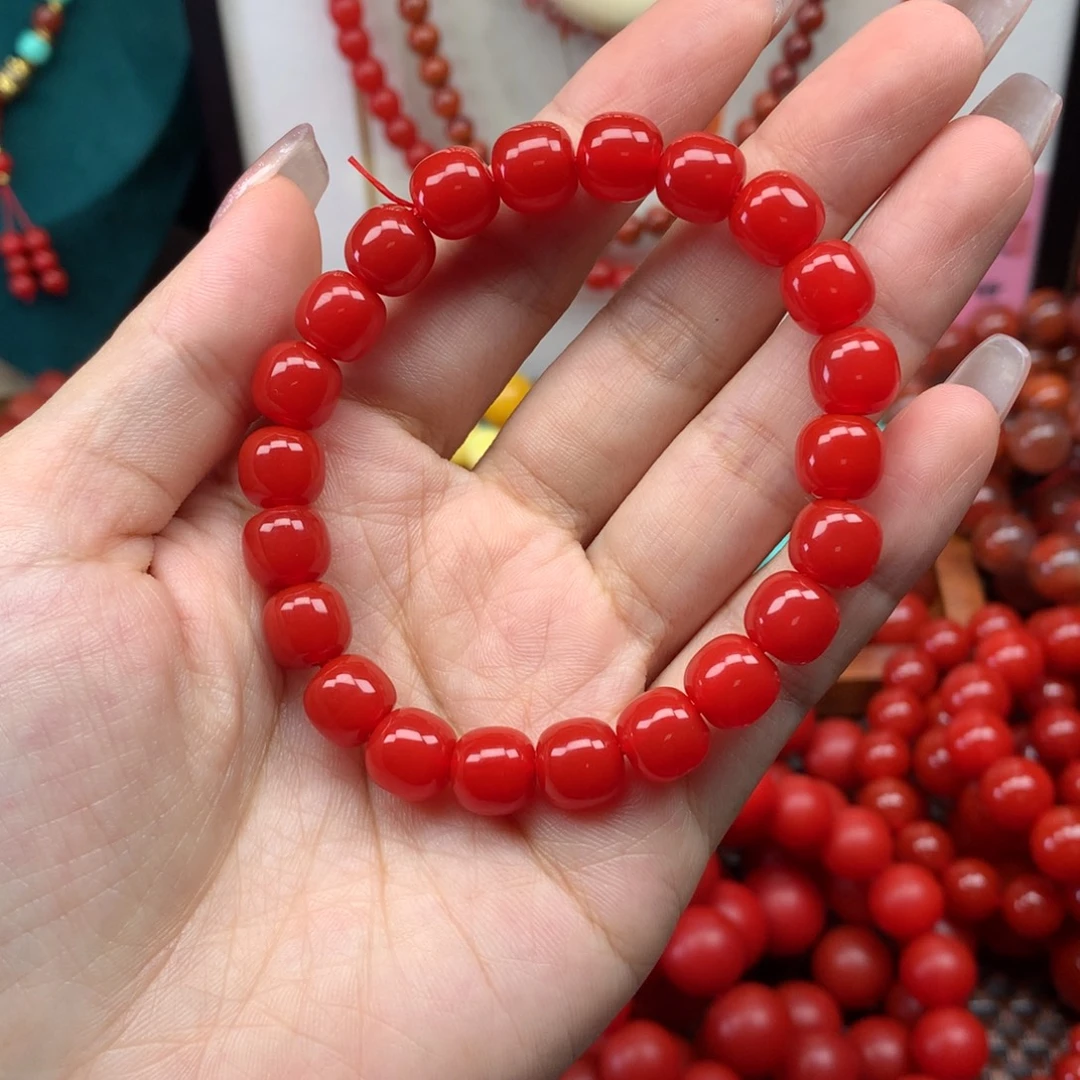 兔***兔玛瑙/玉髓未镶嵌手链