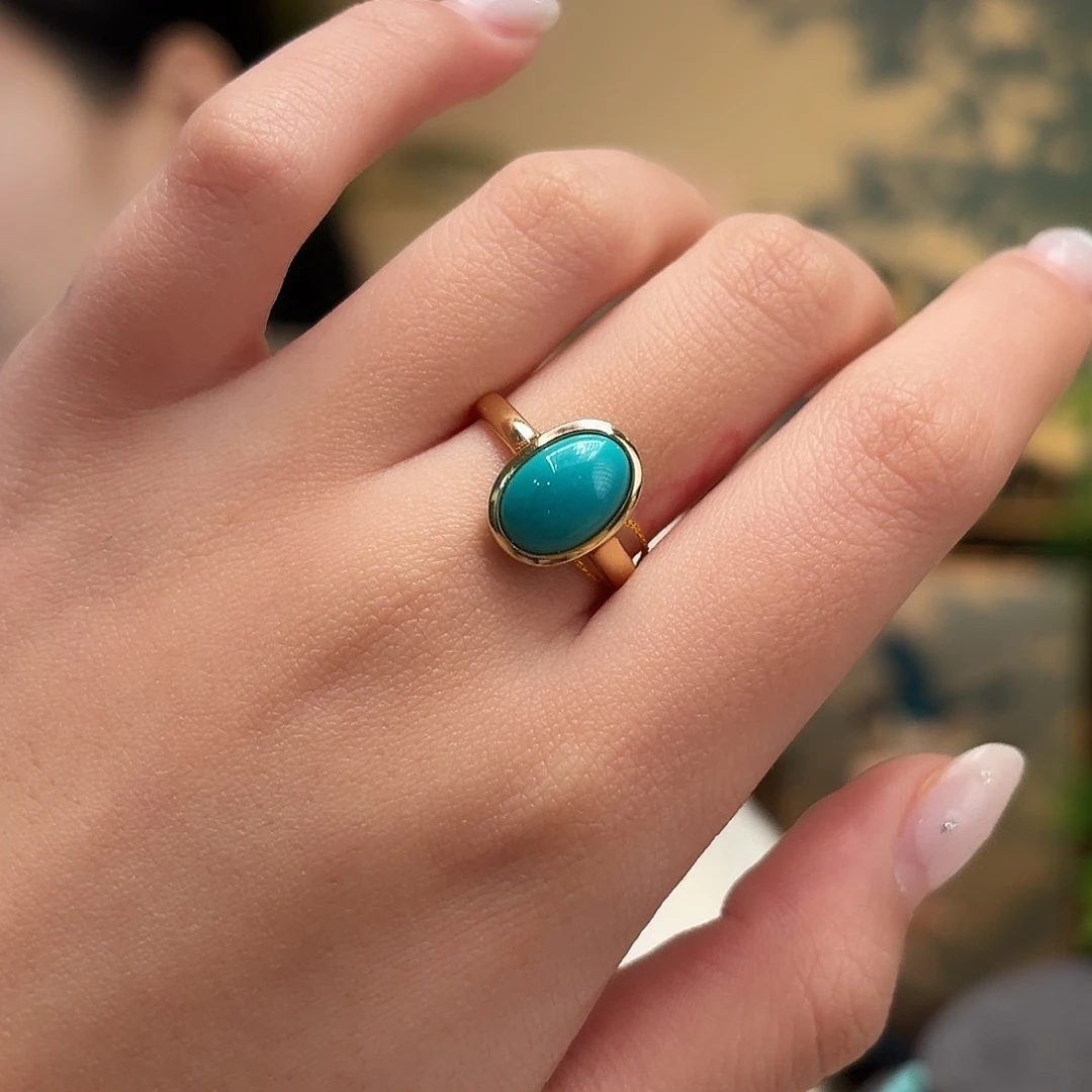 绿松石银S925镶嵌颈饰