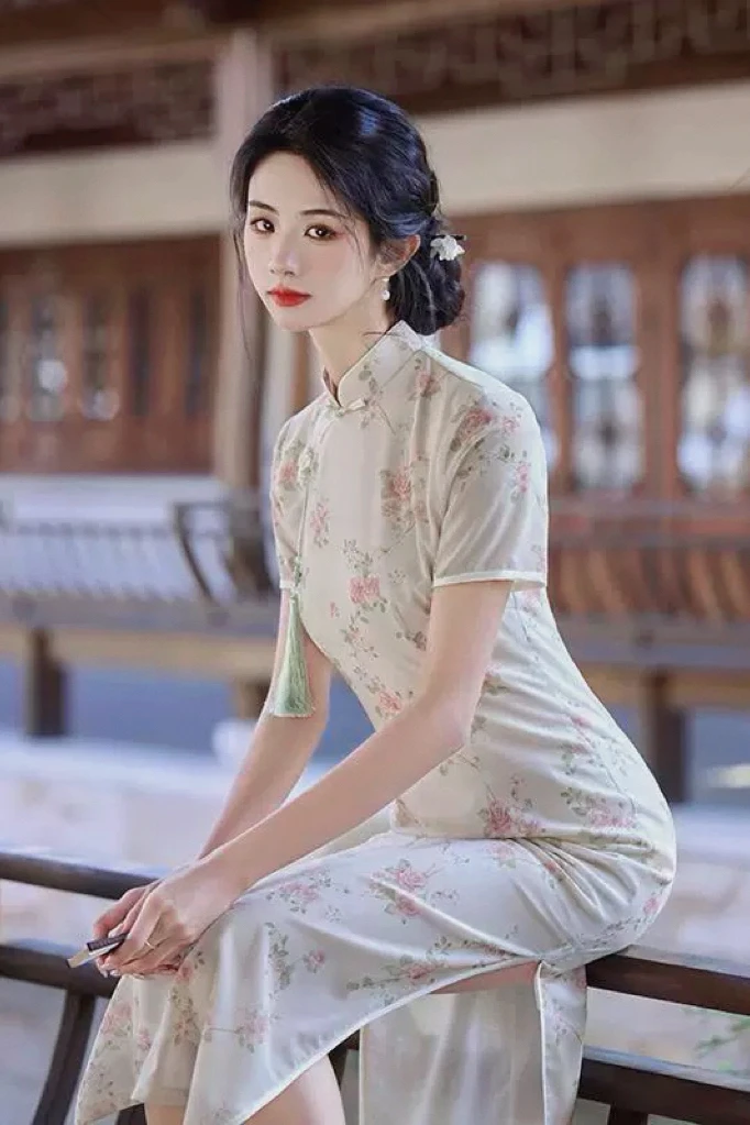 新款改良年轻款少女小清新日常连衣裙小个子夏季