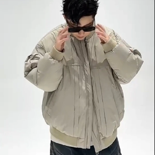 【9883】冬季新款加厚保暖男士连帽防寒服棉服外套9883*羽