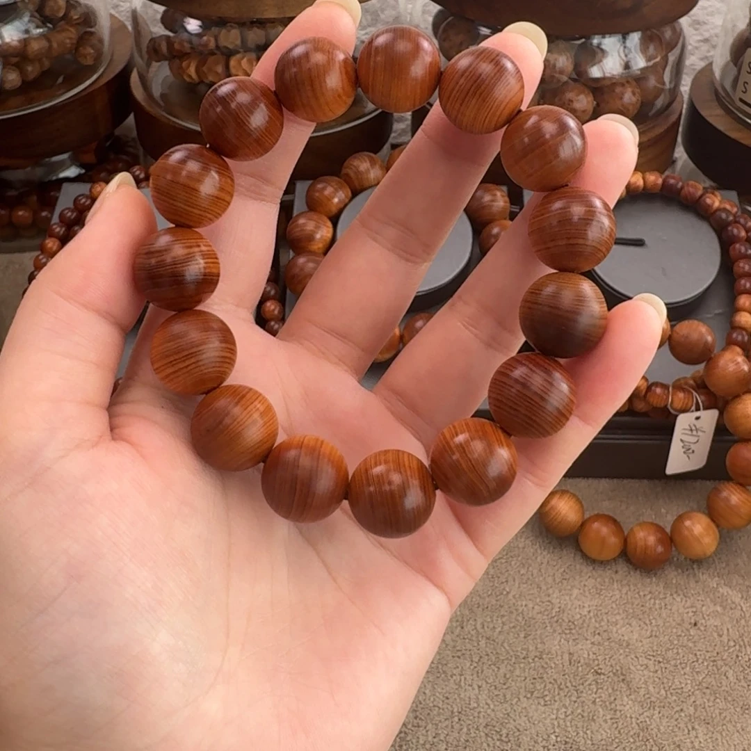 柏木（崖柏）手串/手链1.5精品黑油