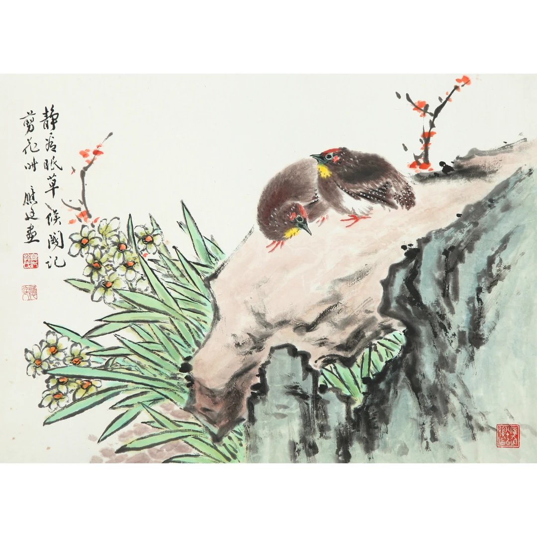 18222、孔应廷 鹌鹑【宣德182拍卖】