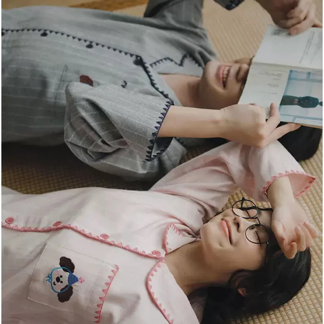 可爱卡通秋冬情侣长袖保暖休闲家居服