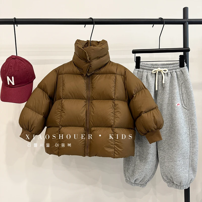 【小首尔】现货-男童白鸭绒羽绒服保暖冬季加厚上衣HBB3181