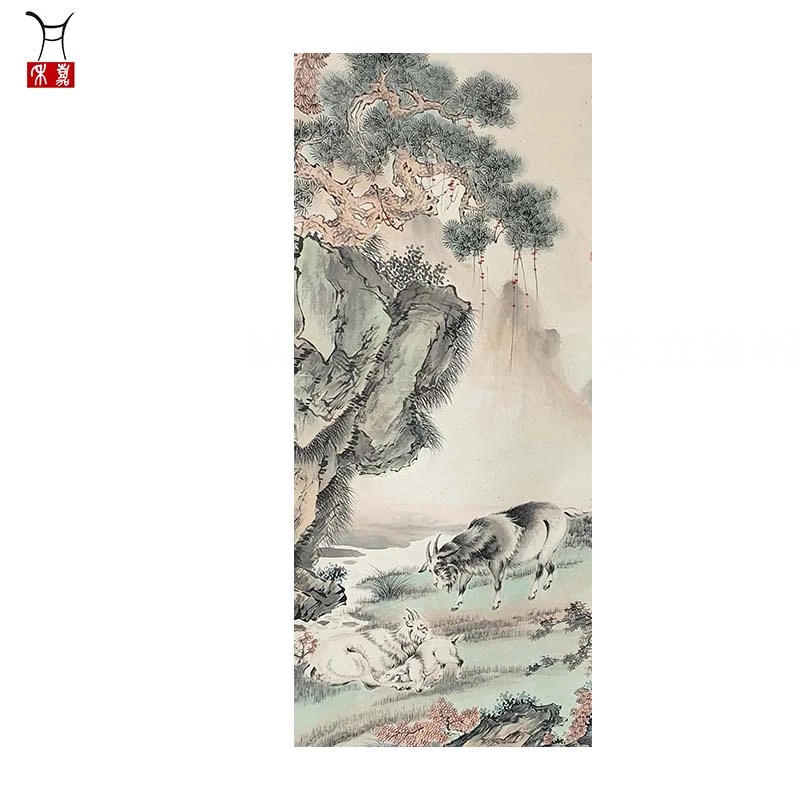 M1028山水立轴49x119/5.2平尺