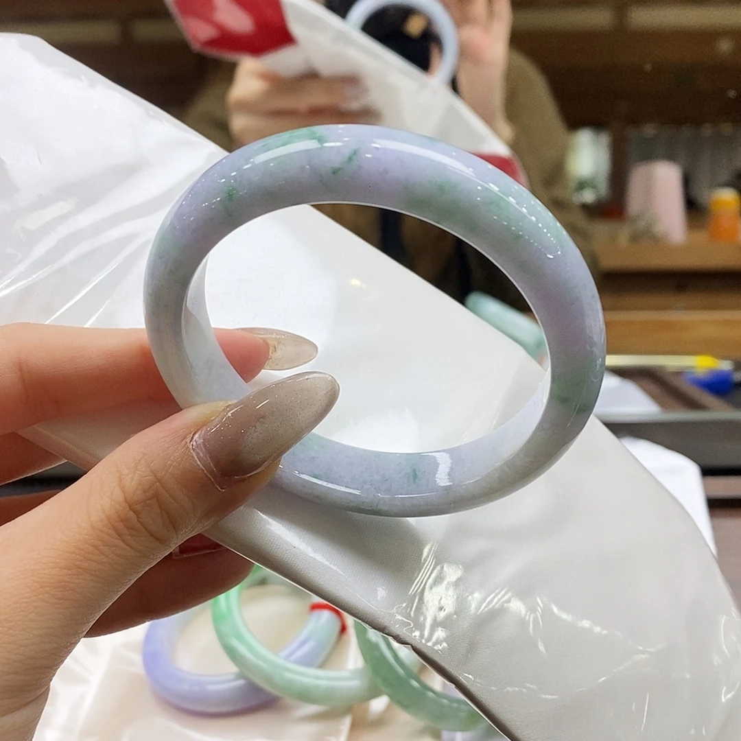 翡翠未镶嵌手镯58-60