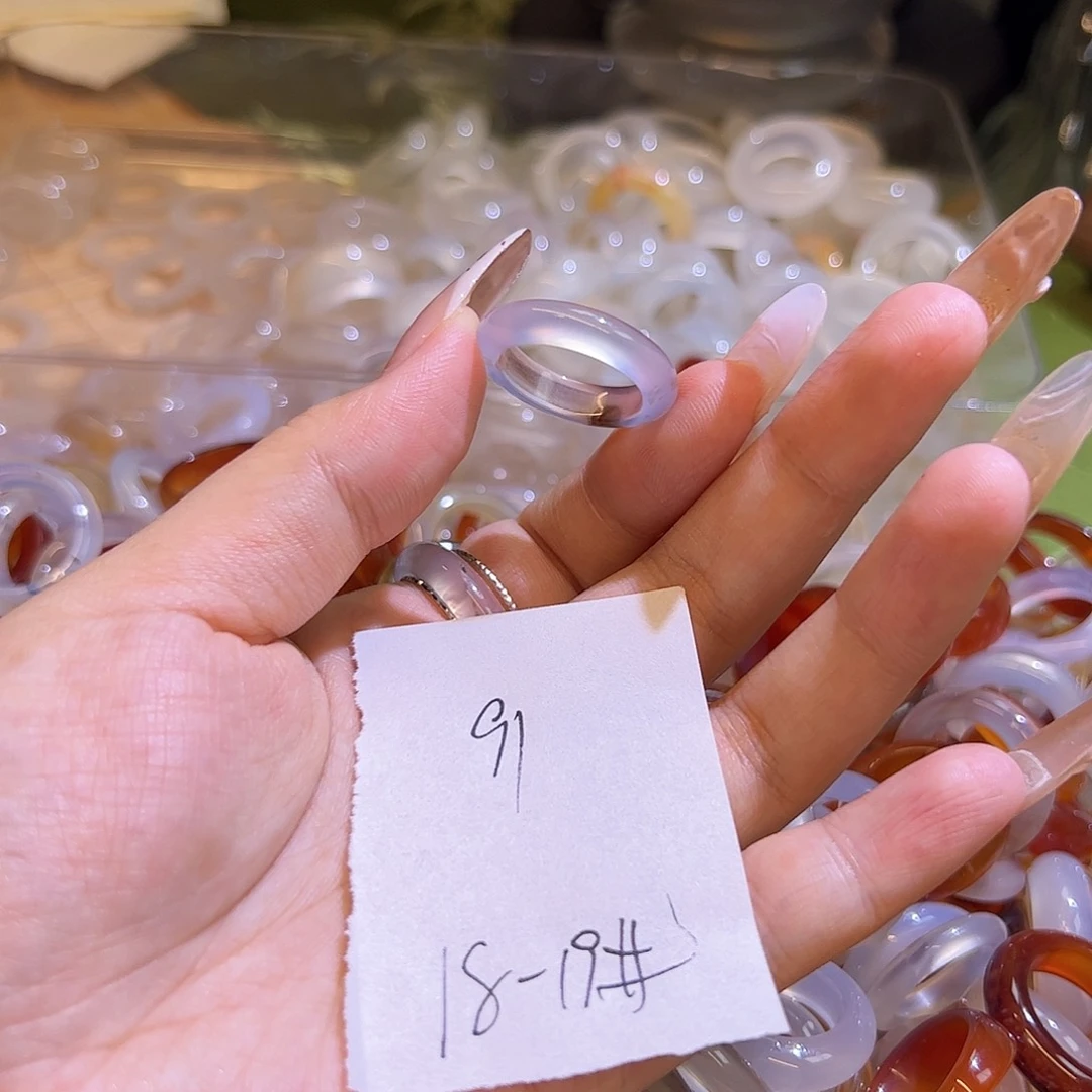未镶嵌戒指玛瑙/玉髓
