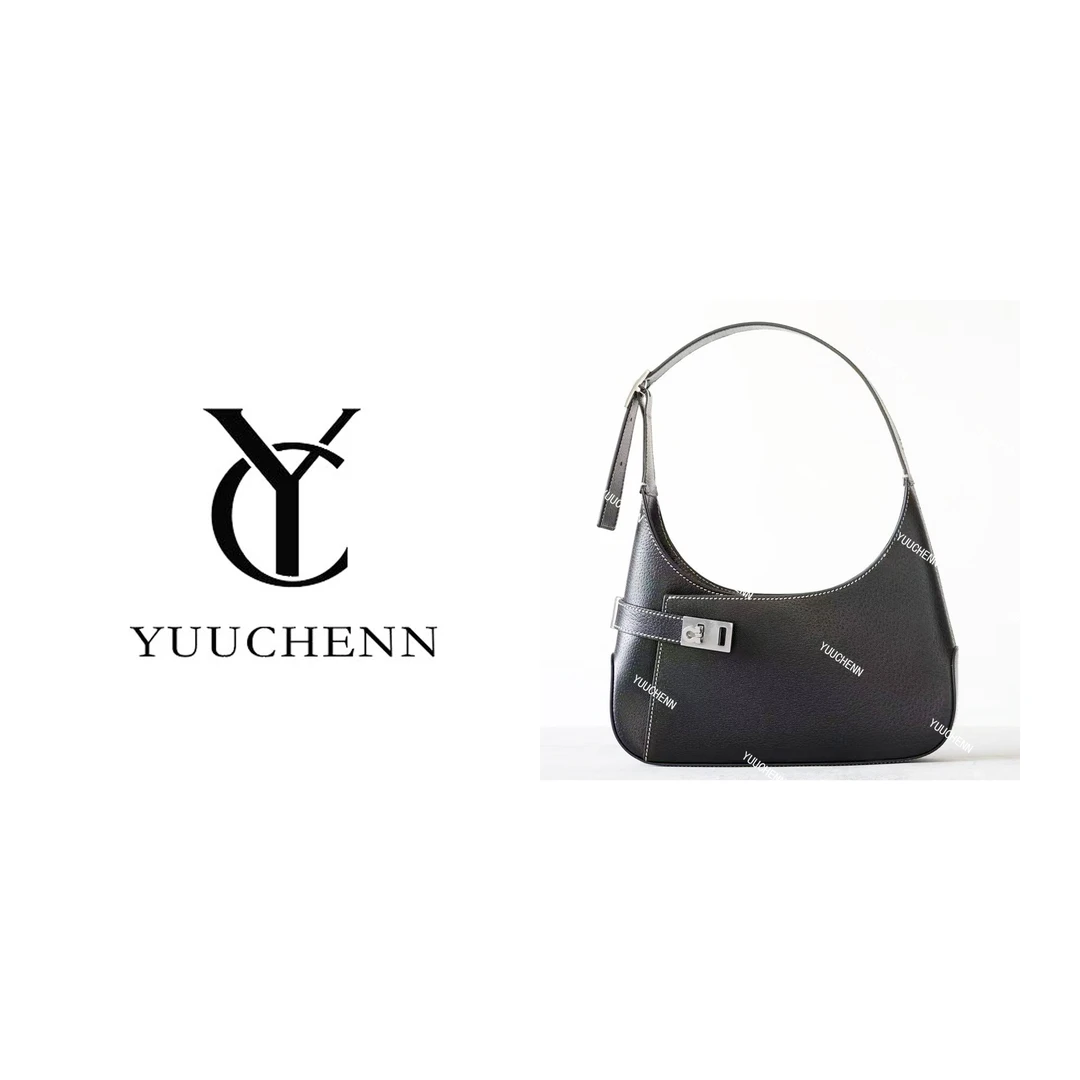 YUUCHENN【腋下包】进口纳帕牛皮29cm原创设计高定真皮包 HH6702