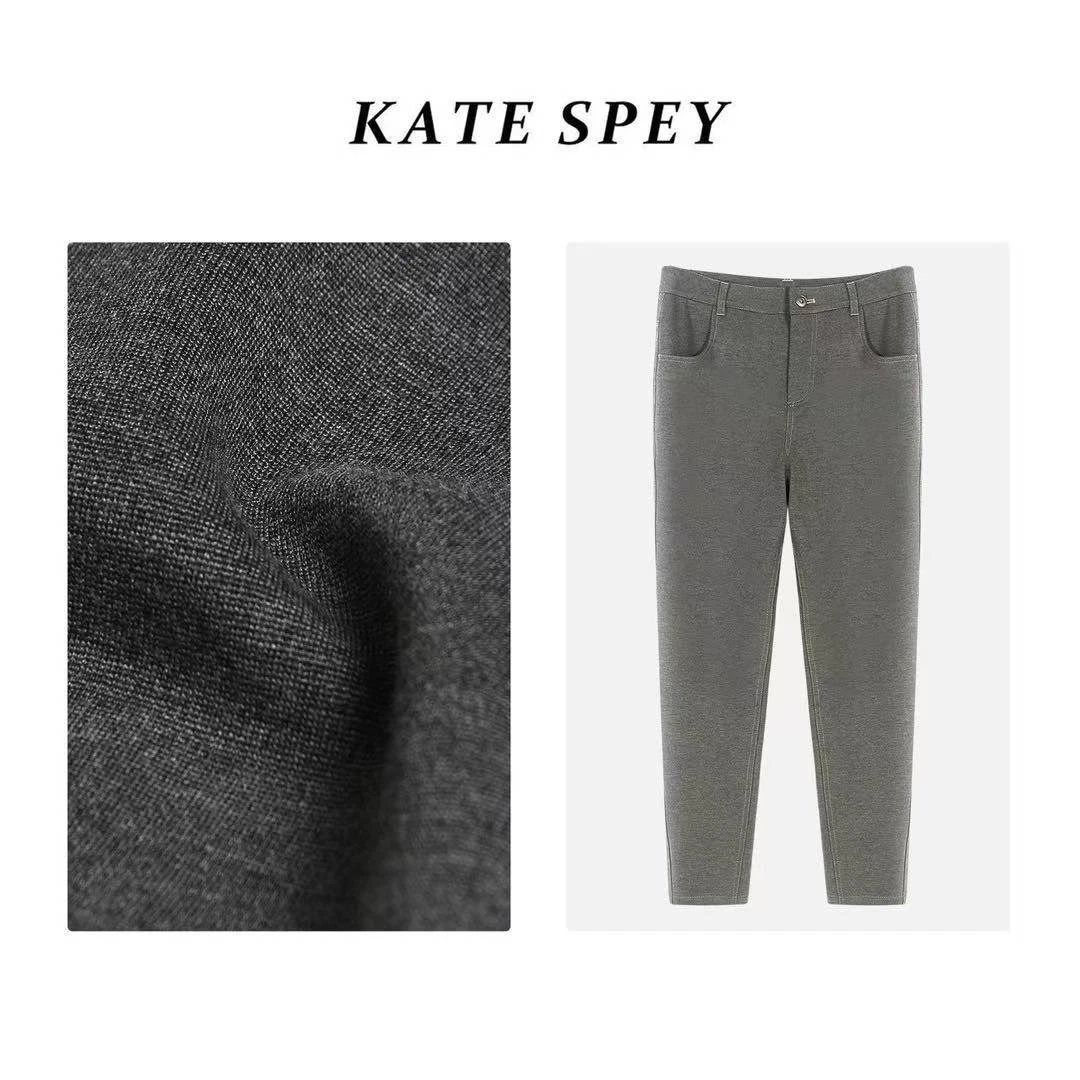 凯特丝蓓161#百搭休闲灰色垂感直筒裤西裤长裤显瘦时尚休闲裤