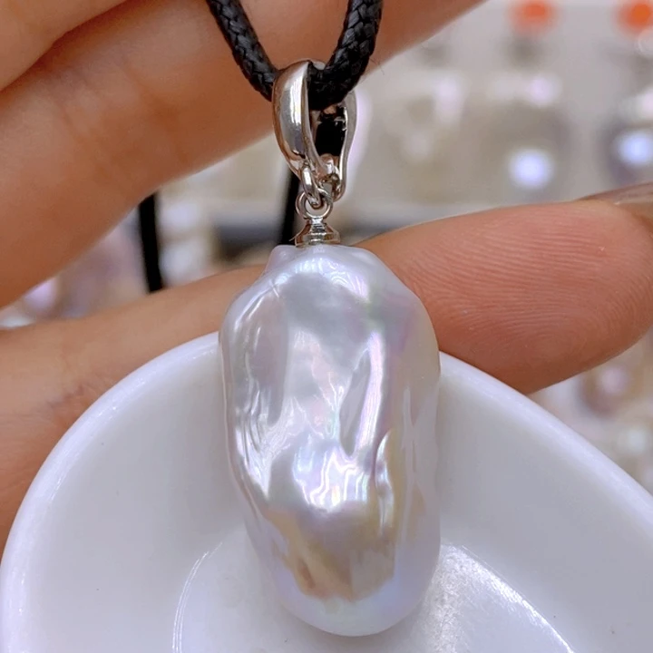 未镶嵌淡水珍珠吊坠(赠链)