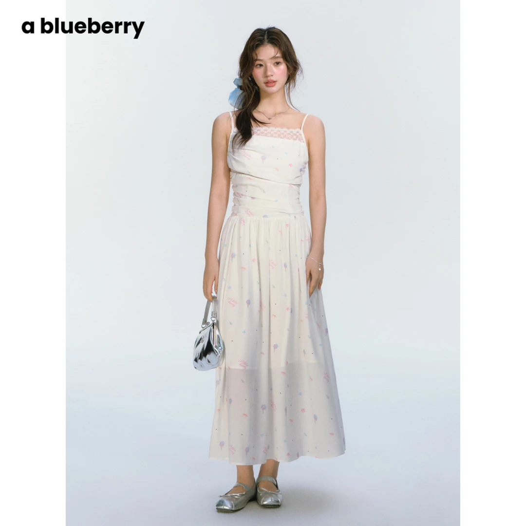 ablueberry【Endless Summer】甜美碎花连衣裙蕾丝吊带裙BQ8011774