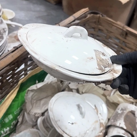 壹***壹瓷片18厘米大号盖盘