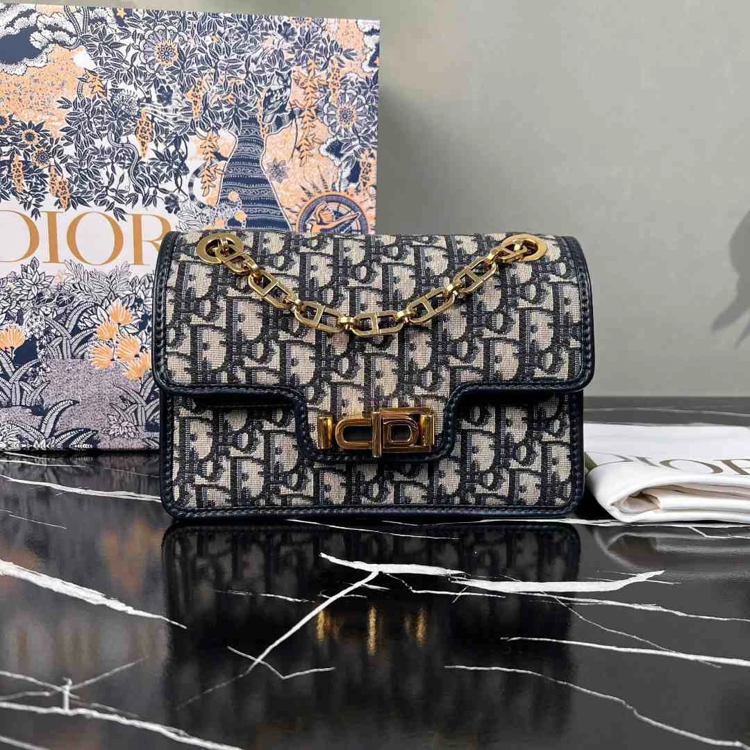 99新 DIOR/迪奥 老花单肩包 C835490 2266