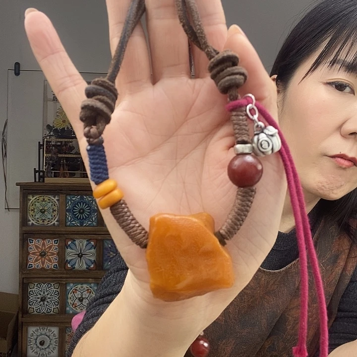 蜜蜡项链未镶嵌项链