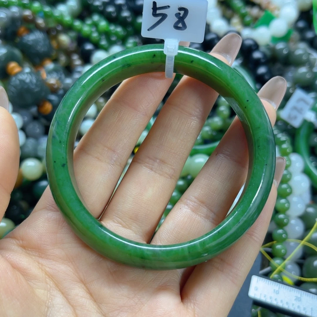 未镶嵌手链和田玉58➕圈口