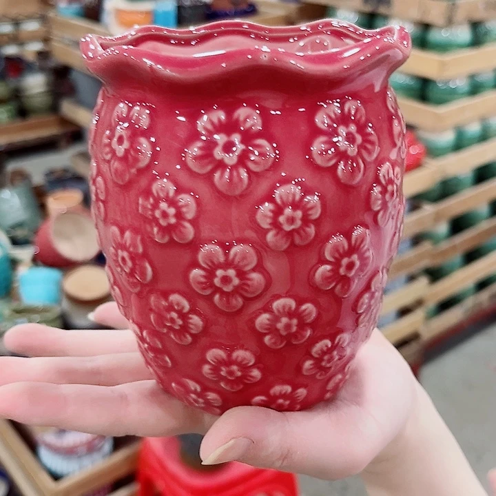 凑单10元陶瓷花盆发货!