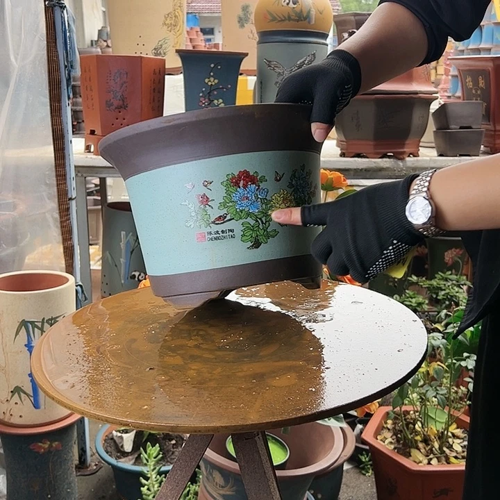 陈波绿色花开富贵大号花盆花盆花盆