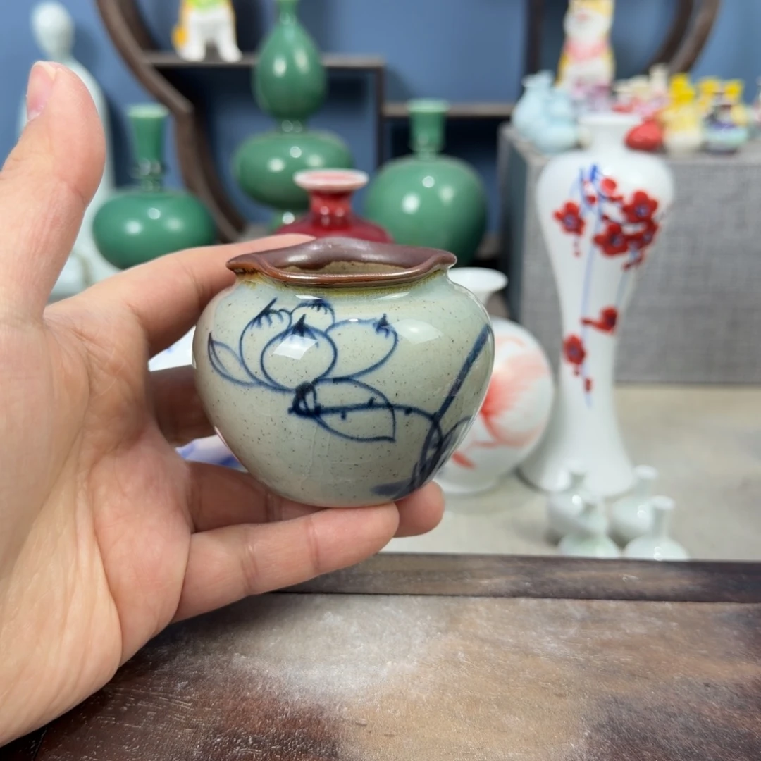 陶瓷手工小花器摆件