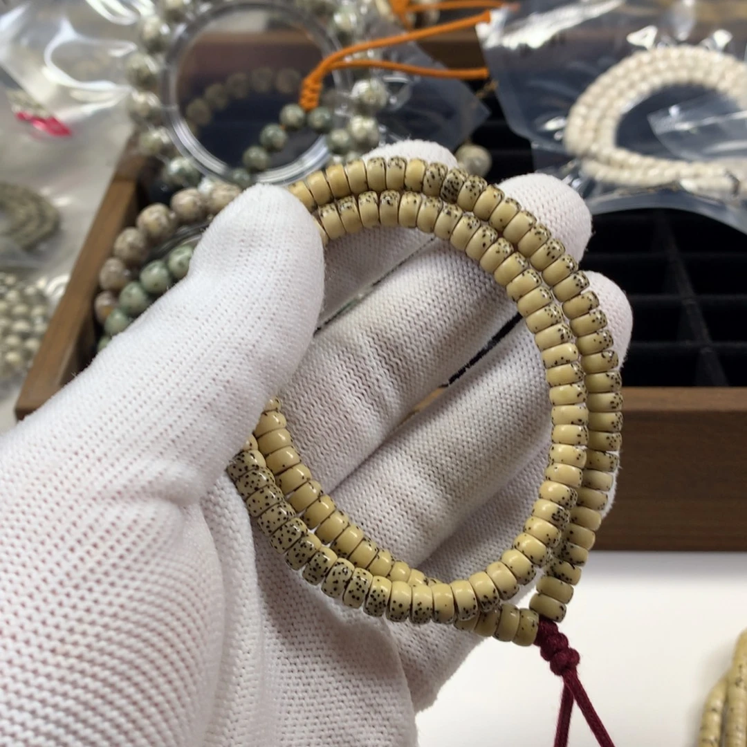 星月菩提吊坠63已走色半壁药片手持