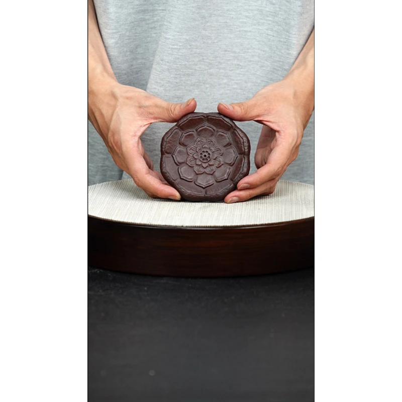 宜兴紫砂 莲花壶承