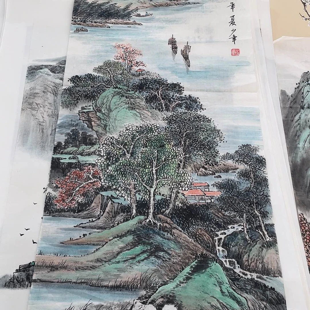 国画国画作品手绘作品