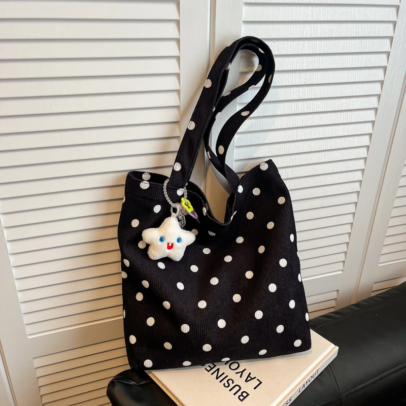 小清新文艺休闲爱心洋气单肩2025大容量手提包托特包学生腋下包