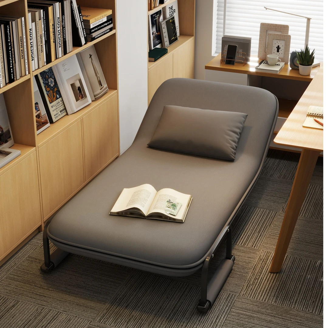 午休折叠床单人床躺椅办公室午睡两用小沙发床简易陪护床成人家用
