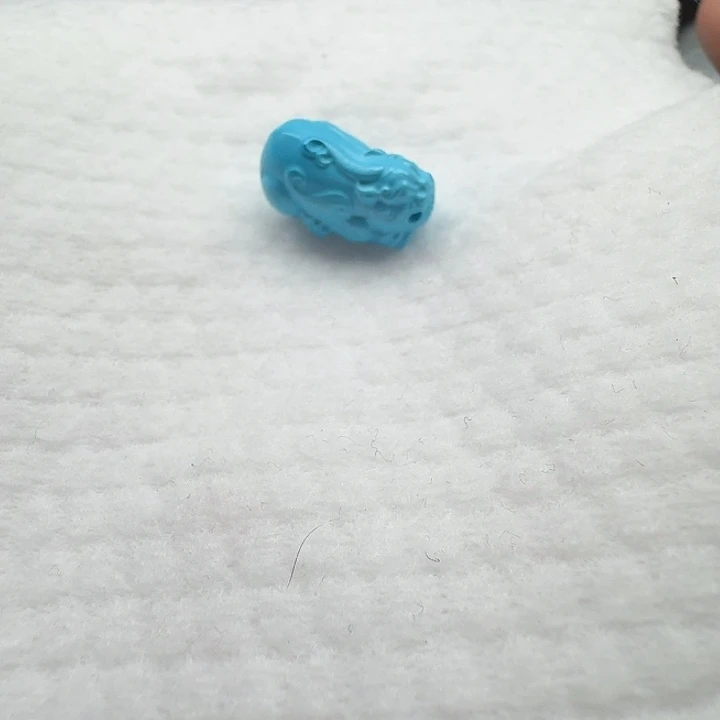 尺寸：119/11➕雕刻款蓝貔貅吊坠单珠一颗