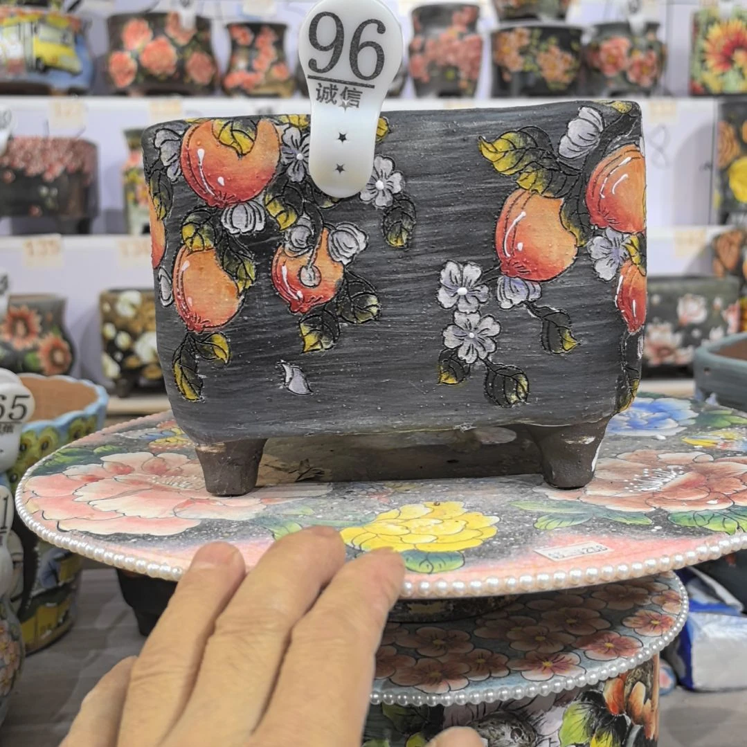 婉***2红泥花盆景德镇花盆