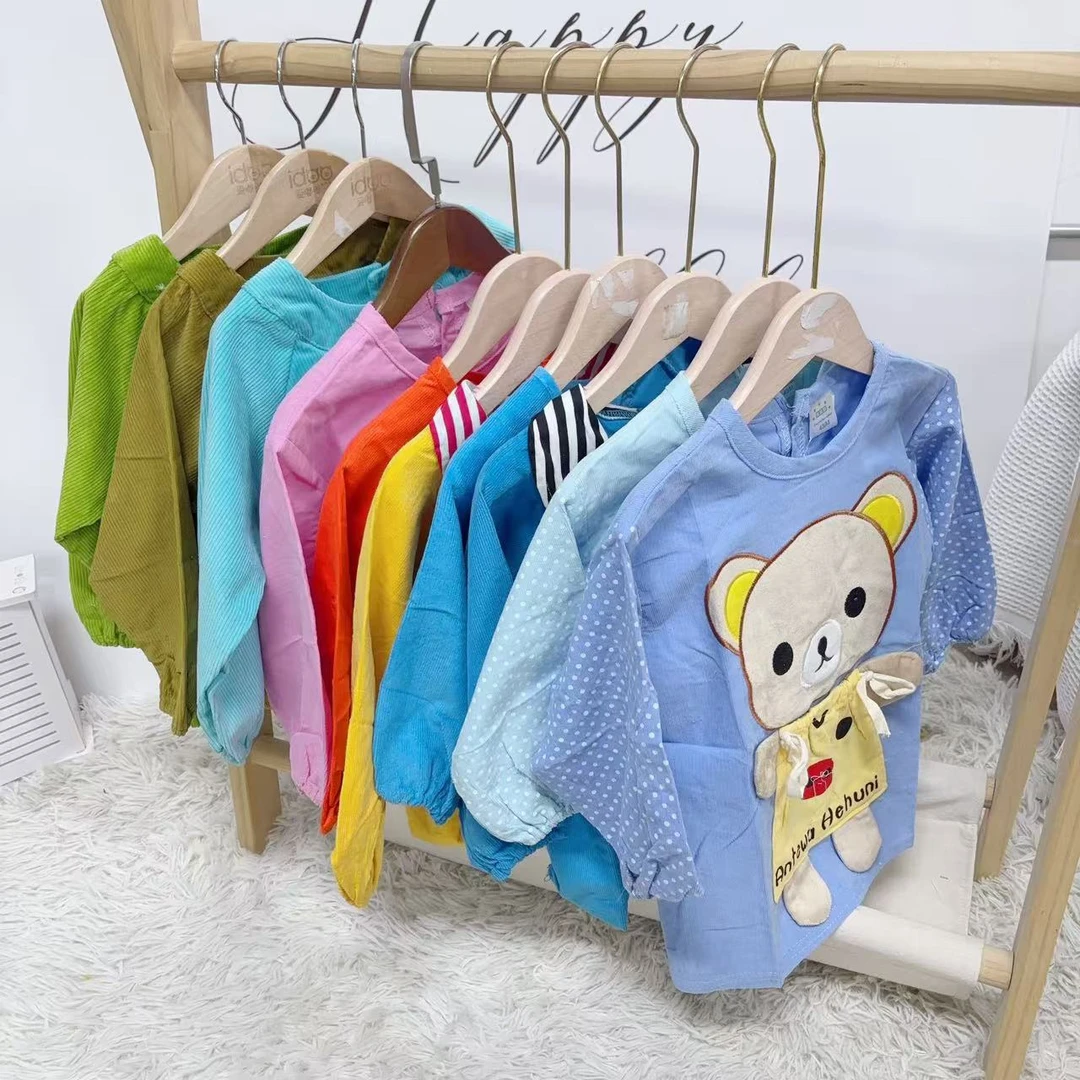 婴幼儿宝宝防水罩衣颜色混发