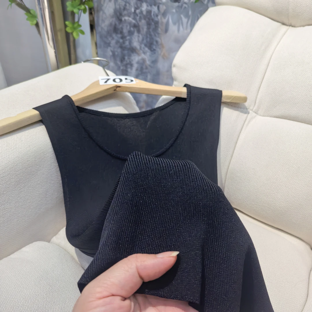 705黑色#YS无袖背心时尚百搭通勤夏季上衣