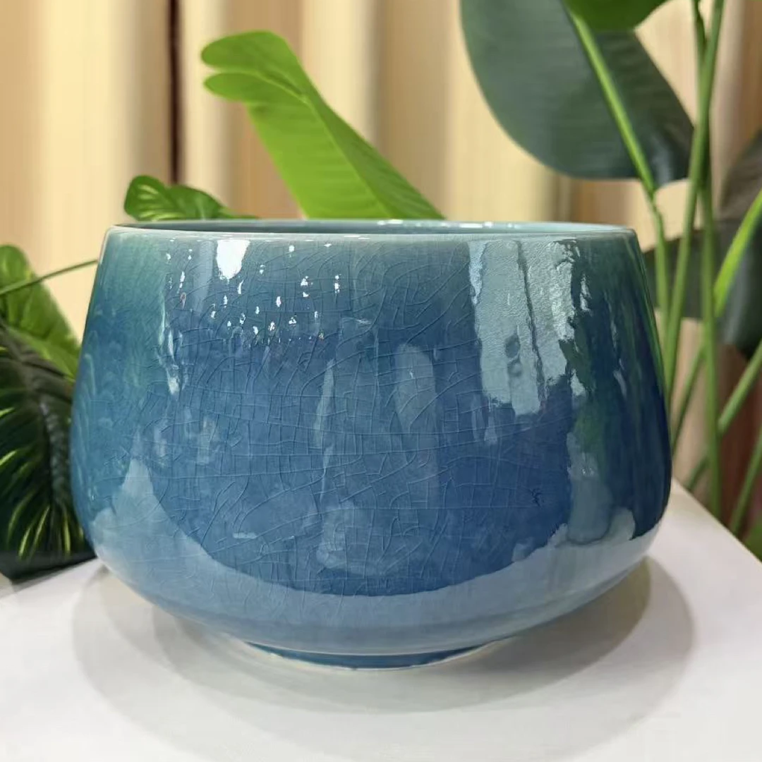 高16口21冰裂兰花盆适合种植兰花蝴蝶兰等室内花卉
