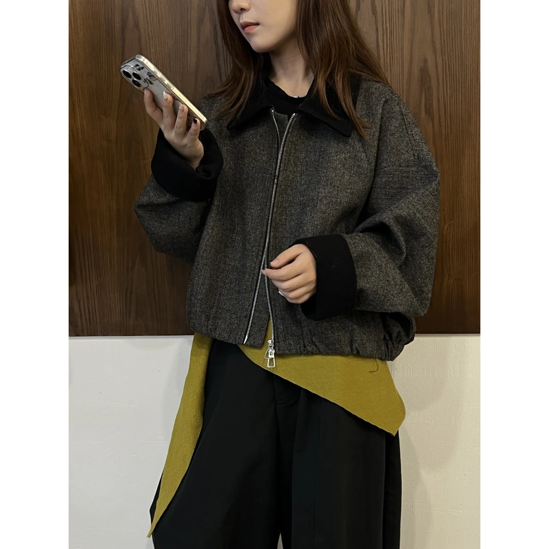 KIKI严选：25761-1+9家欧货南油秋冬百搭韩系酷飒高级感外套