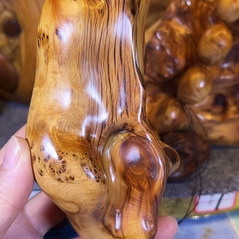 柏木（崖柏）吾**千随行摆件手把件