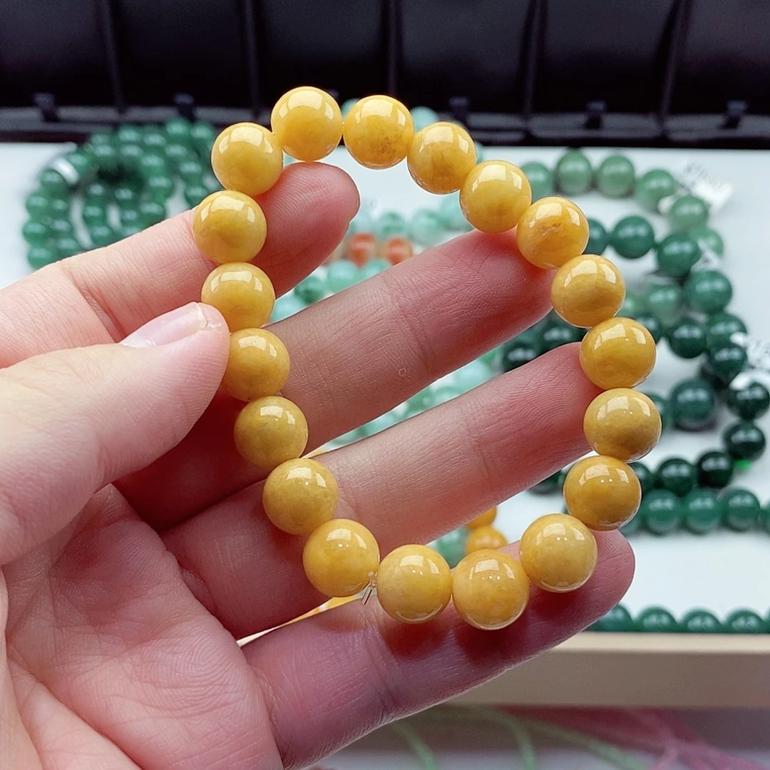 翡翠未镶嵌毛衣链