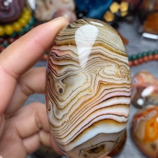 玛瑙/玉髓珠宝奇石未镶嵌带***我