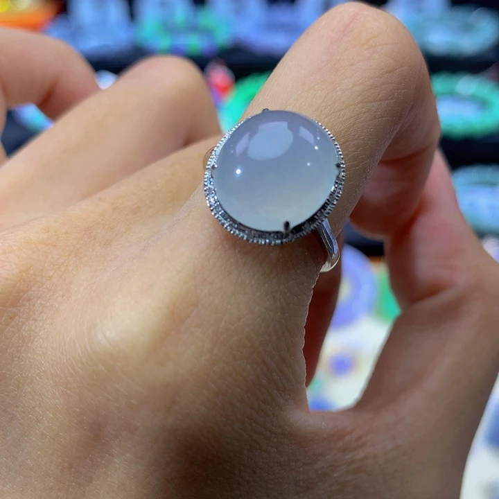 18K金镶嵌手链翡翠翡翠