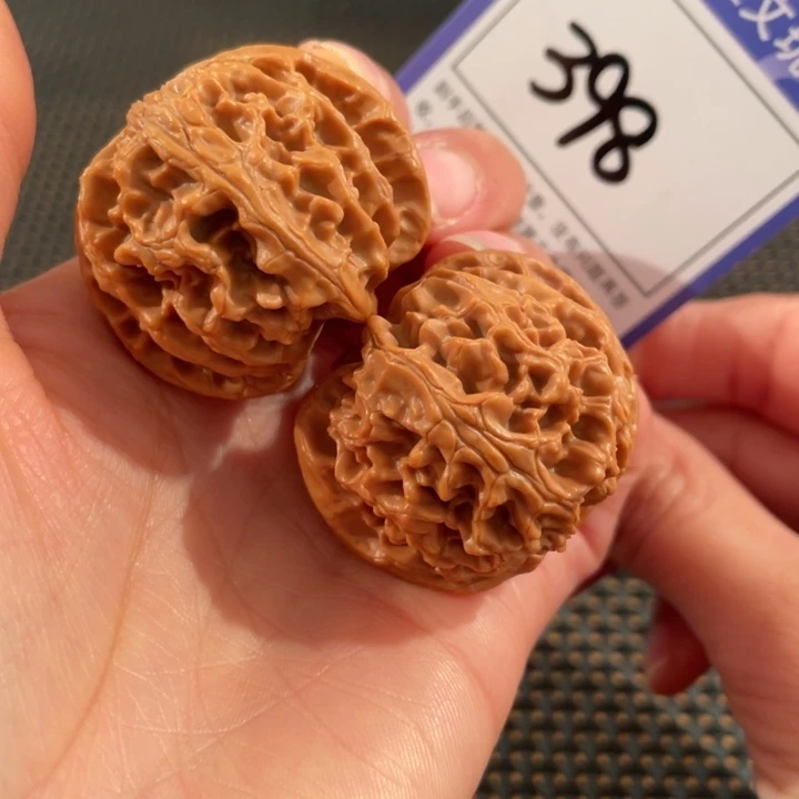 文玩核桃把件398号3.9苹果园全品