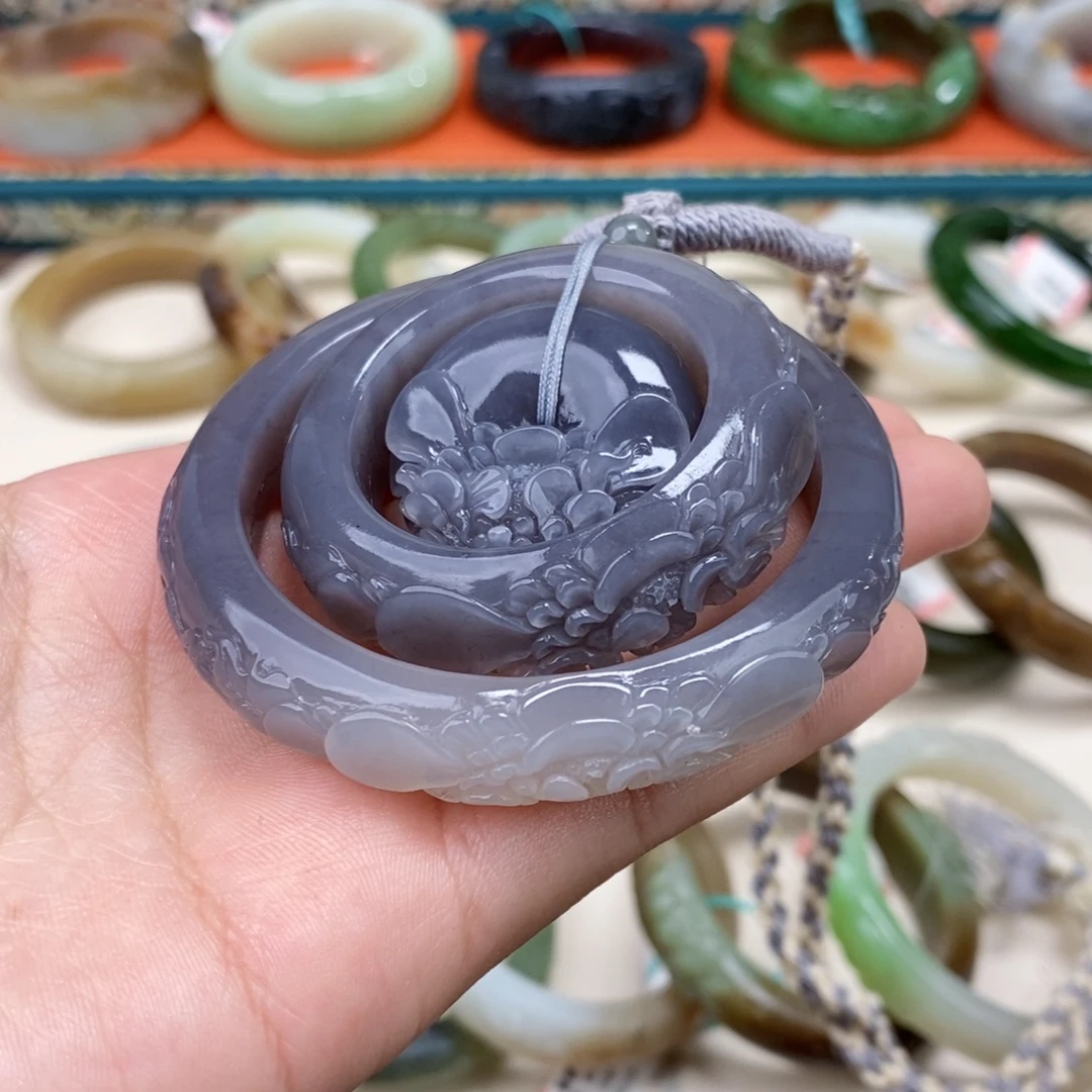 和田玉未镶嵌手镯手镯 54