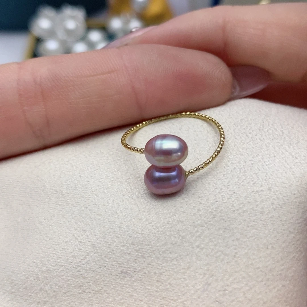 【闪购商品】淡水珍珠戒指合金49