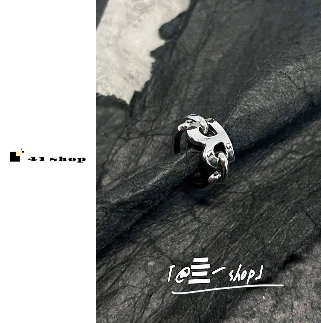 铜合金戒指 B无编号B字素开口戒