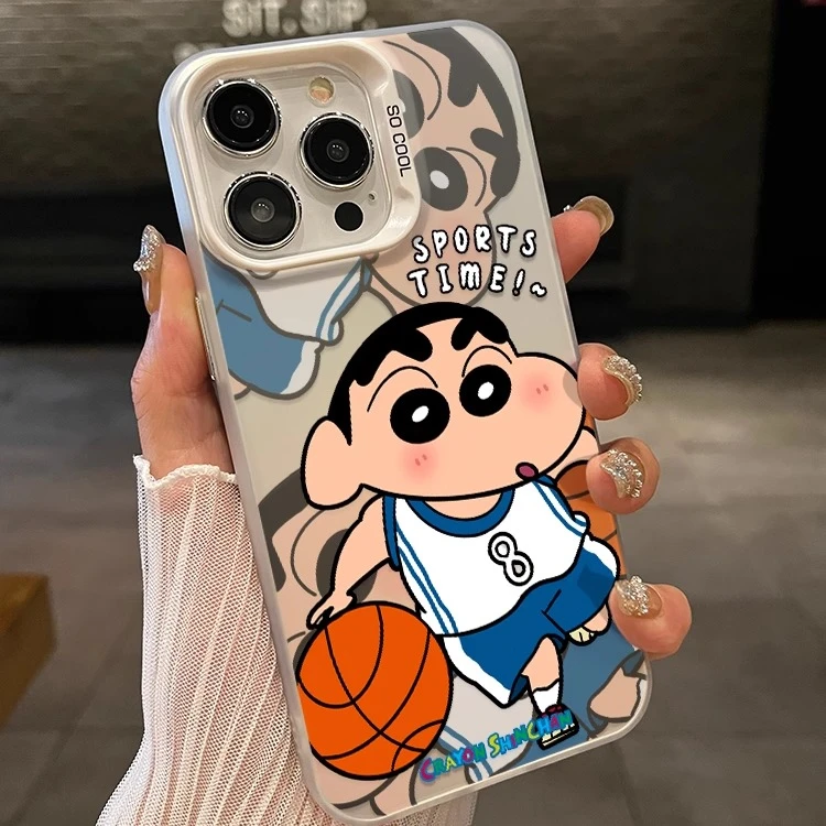 适用苹果16/15壳篮球蜡笔小新iphone14promax男女新款13/12mini软