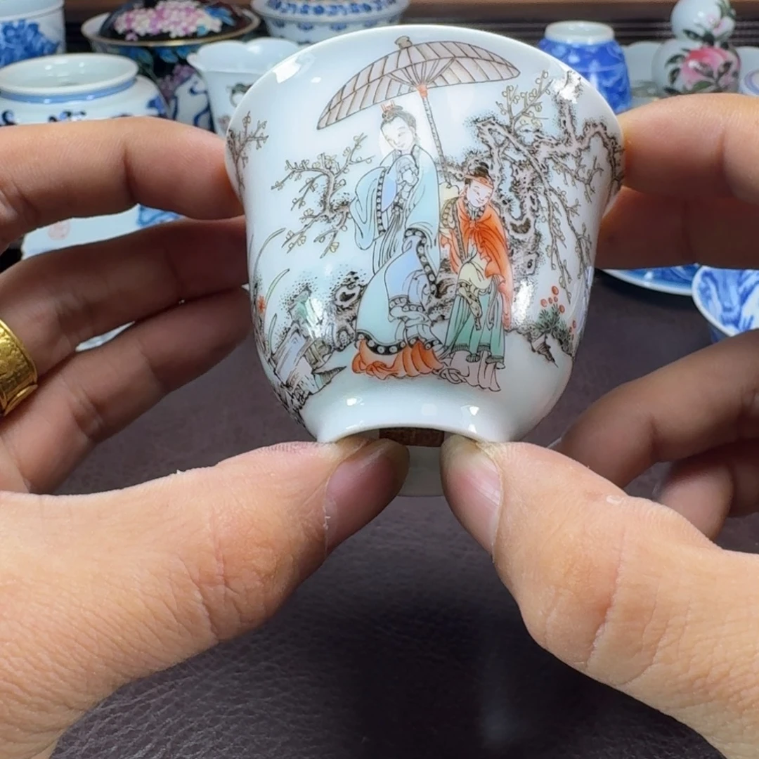 卖***）瓷片当代景德镇陶瓷手绘茶具