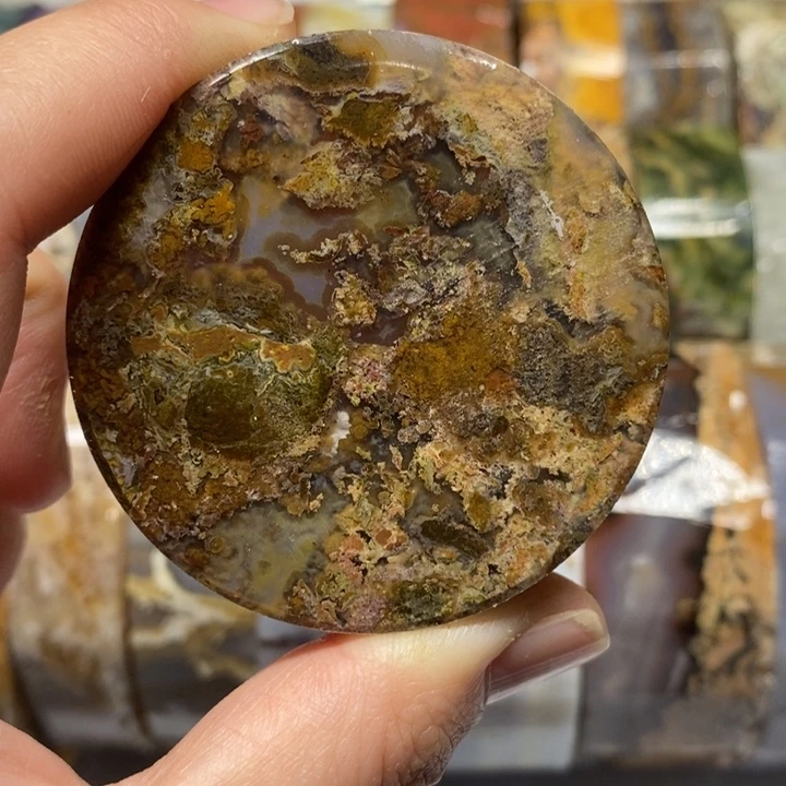 盛***放定制玛瑙一个平安扣