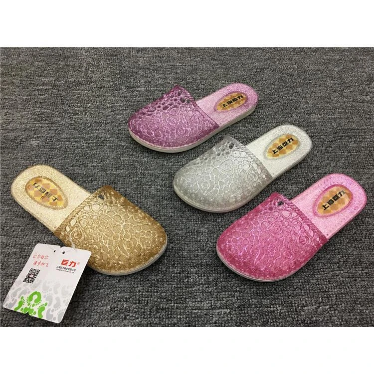 上海巨力女包头拖鞋居家室内防滑拖鞋凉拖水晶透气夏季包头休闲鞋