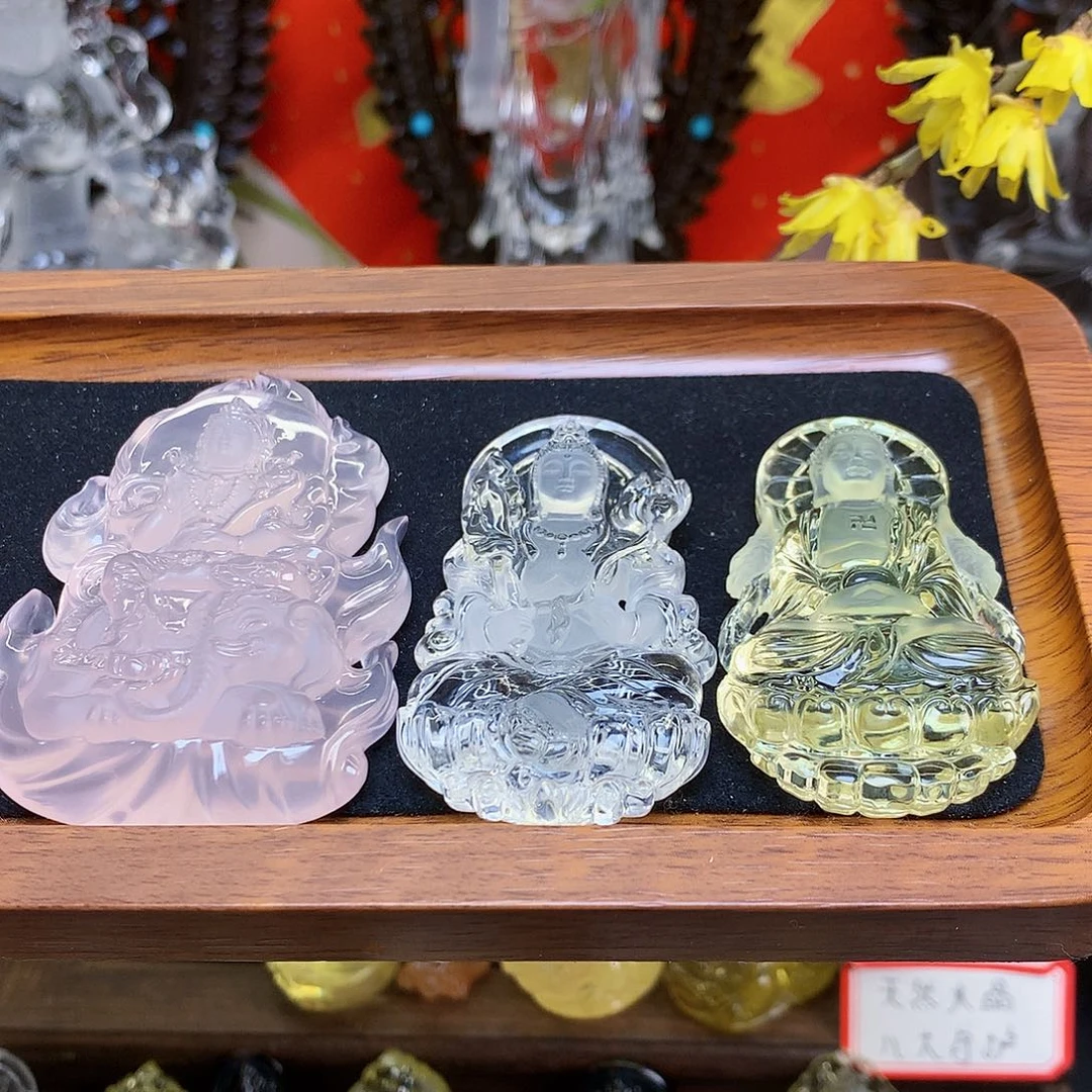 水晶颈饰未镶嵌y*n，