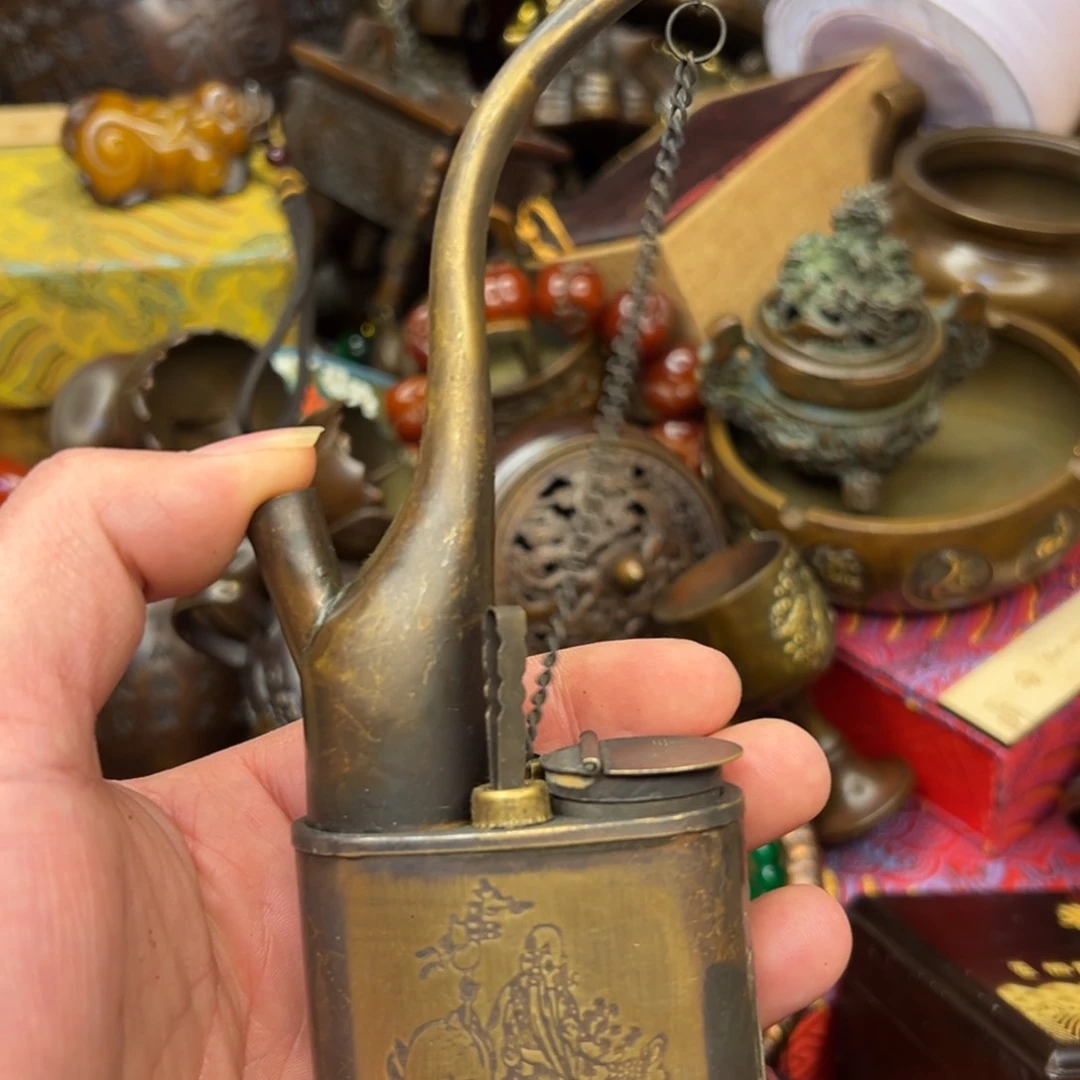 铜摆件欢迎欢迎你