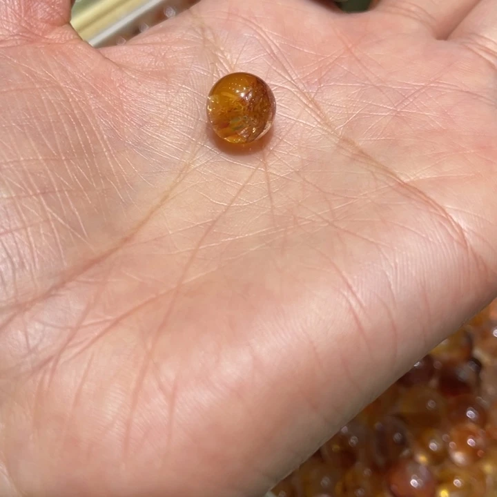 是***呀烟晶手链未镶嵌胶花单珠打孔不退不换